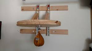 Diy Adjustable Wall Mountable Speed Bag Platform Diy Home Gym Home Made Gym Diy Gym Equipment