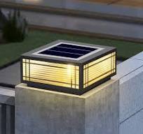 SLAWA Solar Post Light Fixture Exterior Pillar Light with ...