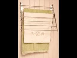 Ikea wall mounted clothes drying rack. Ikea Stainless Steel Wall Mounted Laundry Drying Rack Silver Youtube
