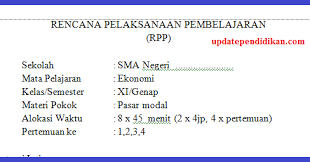 Silabus ini merupakan versi terbaru pada sekolah menengah atas (sma), dalam format word sehingga memudahkan anda dalam mengedit dan menyesuaikan. Rpp Kelas Xi Ekonomi Tahun 2019 Semester 2 K13 Update Info Pendidikan