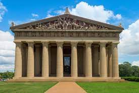 The chief figures on the eastern pediment are zeus and athena, while poseidon and athena are represented on the west. Parthenon Nashville History And Information Guide