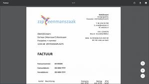 Word Factuur Template Tips Voorbeeld Factuur En Gratis Download