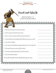 David And Goliath Bible Quiz Bible Study Worksheet David And Goliath