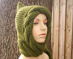 Green Scarf Hood