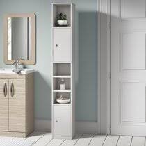 View clickbasin's extensive range of bathroom wall cabinets in variety of sizes, shapes and materials. Glass Panel Door Bathroom Cabinets Shelving You Ll Love Wayfair Co Uk