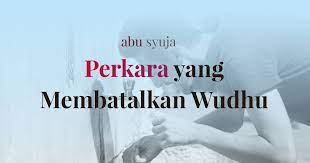 Wudhu tidaklah batal ketika keluar darah. Perkara Yang Membatalkan Wudhu Lengkap Abu Syuja