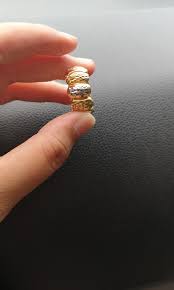 Cincin emas, aksesoris kegemaran wanita. Cincin Emas 916 Pulut Dakap Saiz 18 Women S Fashion Jewellery On Carousell