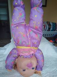 Vtg 1996 Baby Headstand Surprise Weighted Doll 90s Toy Biz Kawaii Tumbles Purple Toybiz 90s Toys Headstand Dolls