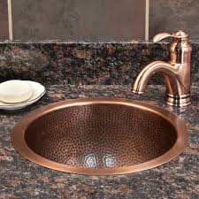 16 gauge hammered copper sink