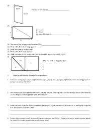 Hitunglah berapa luas dan keliling trapesium tersebut! Soal Matematika Bangun Datar Sd Kelas 5