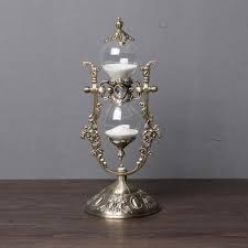 6 antique finish sand timer decorative brass hourglass 100 year calendar timer 5 minute hour glass timer indiannauticalart. Europe Retro 15 30 Min Hourglass For The Metal Glass Decorative Sand Hourglasses Sand Sand Timer For Home Decoration A06 1 Hourglasses Aliexpress