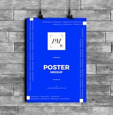 Hanging Over Wall Poster Mockup Poster Mockup Psd Poster Mockup Poster Wall