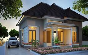 Kondisi bukaan depan dengan dimensi lebar serta perpaduang batu alam/ marmer, railling balkon kaca tempered menjadi poin utama. Desain Rumah Minimalis Modern 1 Lantai 2020 Content