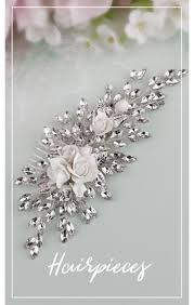 Rosyrosestudio crystal pearl flower hair comb, $45, etsy. Wedding Hairpieces The Main Details In The Bride S Hairdos