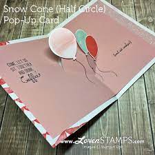 *this article contains affiliate links for your convenience, see full. Video Tutorial How To Make The Snow Cone Pop Up Card Lovenstamps Love Pop Up Cards Pop Up Cards Gatefold Cards