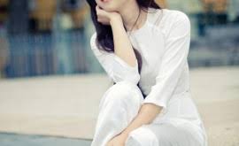 Image result for Ão dÃ i tráº¯ng tÃ³c dÃ i quáº§n tráº¯ng ná»¯ sinh ngá»i Äáº¹p