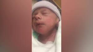 Surprise baby: Jayden Anthony Willie Edwin Ratliff was born to mother  Monica at 30 weeks.