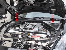 Contact us for a great price on all your service parts and battery requirements for your car.we also carry.read more. American Car Craft Nissan Gt R Battery Brake Fluid Cover Perforated 4pc 2010 2013