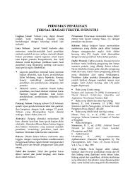 Persamaan matematik harus diberi nomer urut dalam kurung biasa ,(x), dengan penulisan rata kanan. 46011261 Pedoman Penulisan Jurnal Ilmiah Tekstil Industri