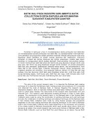 Teknik batik tulis untuk lukisan batik merupakan contoh perubahan fungsi dari. Gambar 1 Hasil Jadi Kain Batik Dengan Perpaduan Teknik Tulis Dan Colet Download Scientific Diagram