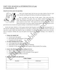 It might be hard to quit smoking or restrict from it, but it's very easy to end a. Video Games Exam Esl Worksheet By Imi2005chang