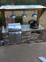 Charcoal grills portable outdoor grills. Outdoor Grill Stacked Stone Gas And Charcoal Outdoor Kitchen Patio Outdoor Grill Area Outdoor Kitchen Design