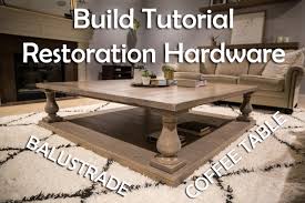 My table is not perfect. Diy Restoration Hardware Balustrade Coffee Table Paul Tran Diy