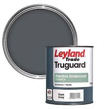 When choosing exterior paint, there are a few important factors to consider. Leyland Trade Truguard Dark Grey Metal Wood Undercoat 0 75 Diy At B Q