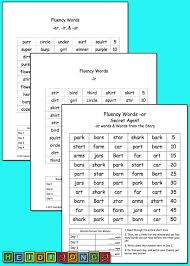 word family fluency stories charts and comprehension