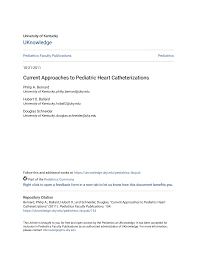 Current Approaches to Pediatric Heart Catheterizations