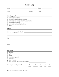 Another Hassle Log Conflict Resolution Group Therapy School Counseling