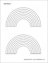 Rd.com knowledge facts similar to a mirage, a rainbow is formed when light rays bend, creating an effect that is visible, but not able to be touched or a. Rainbow Free Printable Templates Coloring Pages Firstpalette Com