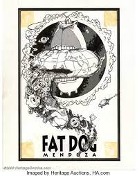 The very bizarre misadventures of a kid who aspires to be a superhero and his overweight dog companion stars: Scott Musgrove Original Art Complete Book Fat Dog Mendoza 1 Lot 5605 Heritage Auctions