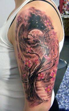 Cherry Blossom Tree Tattoo Designs And Meanings-Cherry Blossom Tree Tattoo Ideas And Pictures