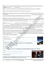 English Worksheets October Sky Info Gap Activity