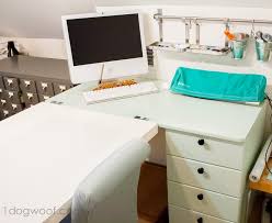 You can check out my ikea craft table hack here. An Ikea Hack Craft Desk Makeover One Dog Woof