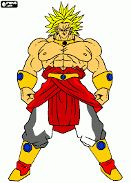 Imagen de una hojas de otoño para imprimir y pintar. Broly Ssj Legen Para Colorear Broly Ssj Legen Para Imprimir