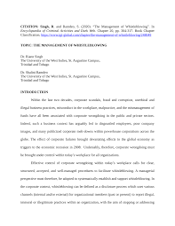 Whistleblowing policy was established as guidance for every employee and any third parties (the whistleblower) that have business relation with bank simpanan nasional (the bank) to disclose any information against irregular, illegal, unethical and any other wrongdoings that could lead to improper. Pdf The Management Of Whistleblowing