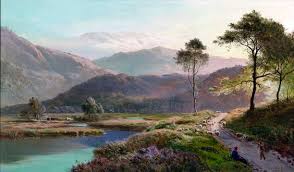 Victorian British Painting Sidney Richard Percy Oil Painting Landscape Landscape Scottish Landscape