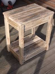 Diy Pallet Side Table Nightstand Diy Pallet Furniture Pallet Side Table Wooden Pallet Projects
