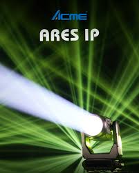 Imagine a moving beam fixture so reliable, the ACME ARES IP features IP66  rating and 5,000-hour long lamp life! The fixture boasts an efficient  PHILIPS MSD Platinum 19R LL lamp, delivering an