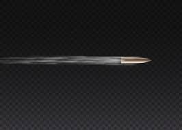 Realistic Flying Bullet In Motion Gunshots Bullet In Motion Military Smoke Trails Smoke Traces Isolated On Tran Smoke Trail Handgun Shooting Wedding Vector