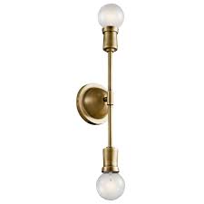 Armstrong 5 Wall Sconce Natural Brass Kichler Lighting