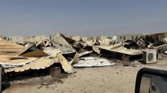 صور تُظهر أضراراً واسعة في مواقع أمريكية في دول عربية جراء هجمات إيرانية - BBC News عربي