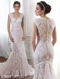 Friday Favorite Pale Pink Lace Wedding Dress Londyn Wedding Dresses Wedding Dresses Lace Used Wedding Dresses