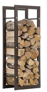 Clp Etagere Porte Bois De Cheminee Keri Porte Buches Moderne Et Stable Avec Patins De Stockage De Bois De Chauffage Interieur Bois De Chauffage Rangement Bois