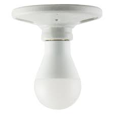 Ge Medium Base Keyless White Porcelain Lampholder 18304 The Home Depot In 2020 Ceramic Light Light Fixtures Simple Lighting