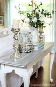 Streamlined yet bold, counter height dining room sets and counter height kitchen table sets make a statement on their own, available in a wide different styles of counter height dining sets casual or traditional, a counter height dining table set is designed for modern lifestyles. White Washed Sofa Table Confessions Of A Serial Do It Yourselfer