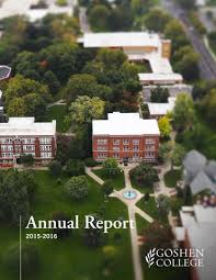 GC Annual Report 2015-16 by Goshen College