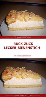 Ruck Zuck Lecker Bienenstich Bienenstich Kuchen Lecker Bienenstich Rezept